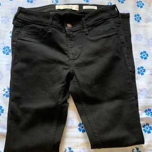 Black No Hole Skinny Jeans